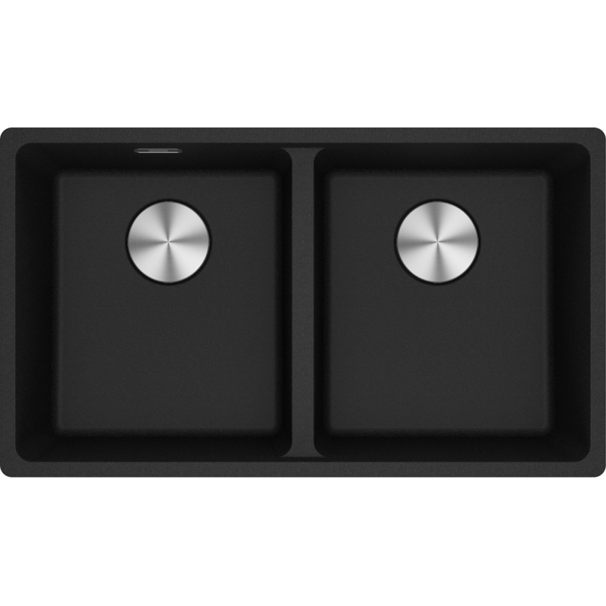 Franke MRG 620-35-35 Maris 花崗岩 檯面/檯底 雙星盆 (瑪瑙黑色) (114.0674.682)